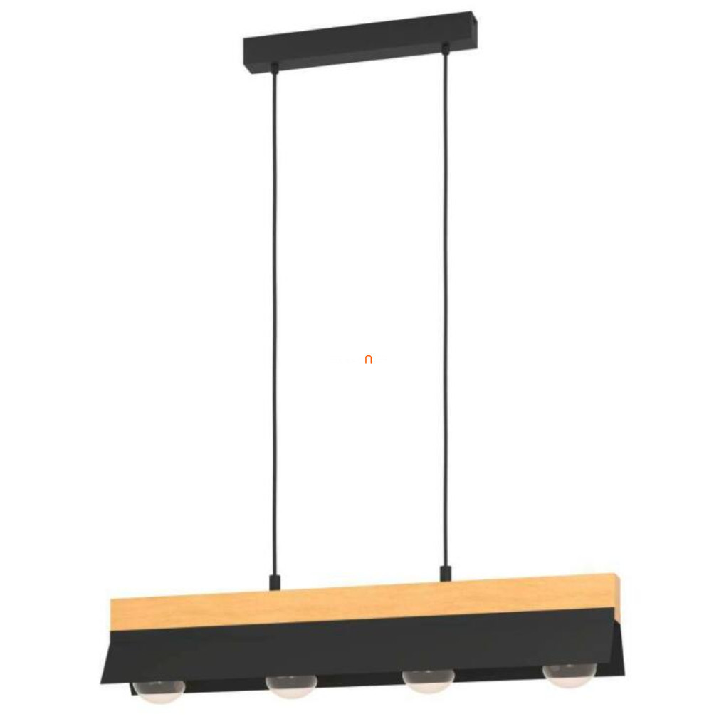 Lampa suspendată cu patru becuri, negru-lemn - Tarrafo Eglo 900444