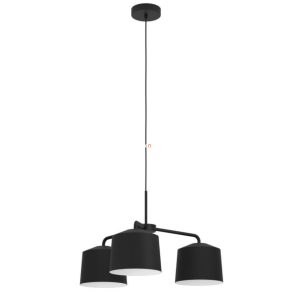   Lampă suspendată cu trei socluri, negru - Caguanes Eglo 900446