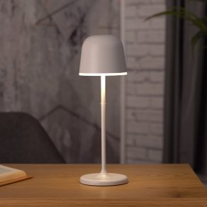   Lampă LED de masă reglabilă cu comutator tactil, alb-gri, 34 cm - Mannera Eglo 900458, USB, luminozitate reglabilă, intensitate reglabilă, 3000 K, 200 lm, 2,2 W, 3,7 V