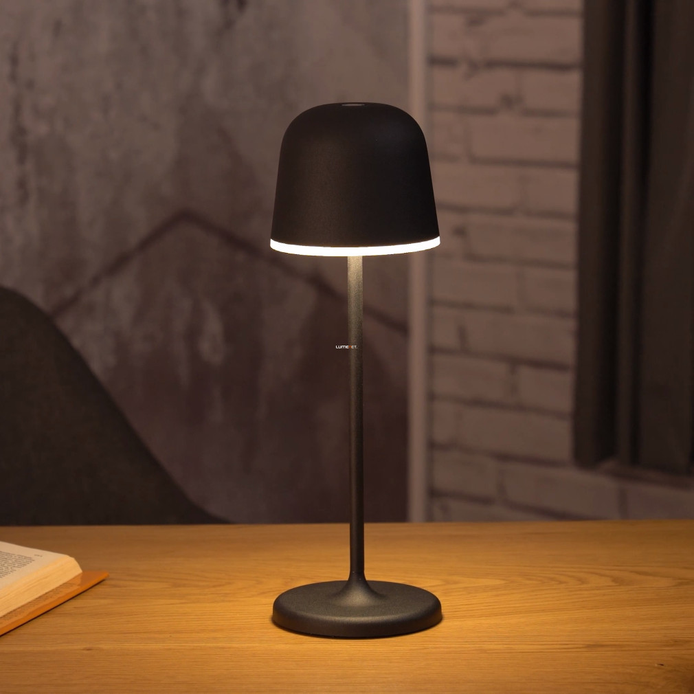 Lampa de masă LED reglabilă cu comutator tactil, 2,2 W, alb cald, negru-alb - Mannera Eglo 900457