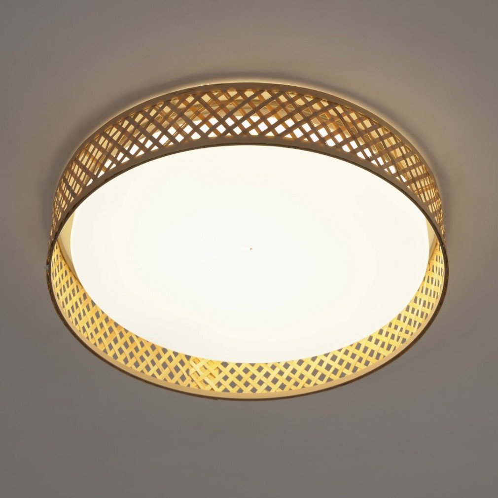 Lampă LED cu grilaj pentru tavan, 24 W, alb cald, maro-alb - Luppineria Eglo 900464
