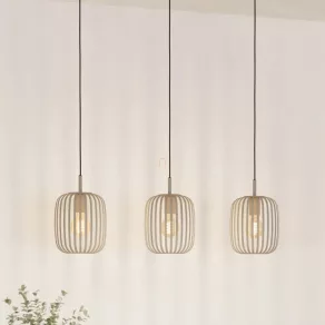   Lampă suspendată cu abajur - Romazzina Eglo 900497, cu 3 socluri E27, 220-240 V