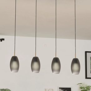   Lampă suspendată cu abajur opal - Batista Eglo 900508, cu soclu 4xE27, 220-240 V