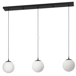   Lampă suspendată cu trei socluri, negru opal - Rondo Eglo 900512