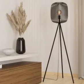   Lampă de podea cu abajur, 140,5 cm - Romazzina Eglo 900523, cu întrerupător la bază, cu 1 soclu E27, IP20, 220-240 V