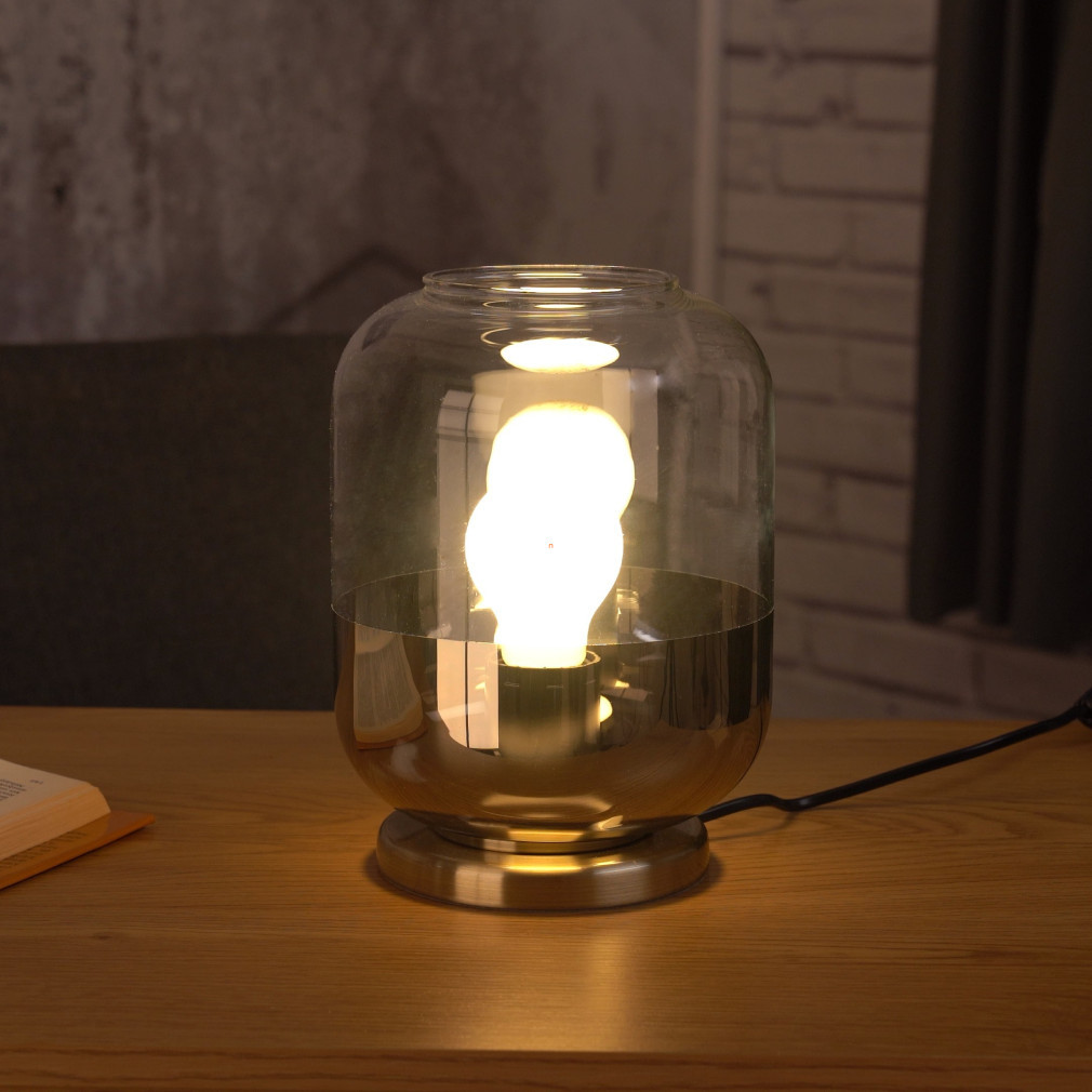 Lampa de masă din sticlă aurie, 23 cm - Maryvilla Eglo 900552, cu soclu 1xE27