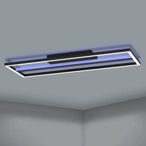   Lampă LED inteligentă pentru tavan - Calagrano-Z Eglo 900567, 2600 lm, 3000-6500 K+RGB, temperatură și culoare reglabile, controlabilă prin aplicație, Bluetooth, ZIgbee, 21 W, 220-240 V