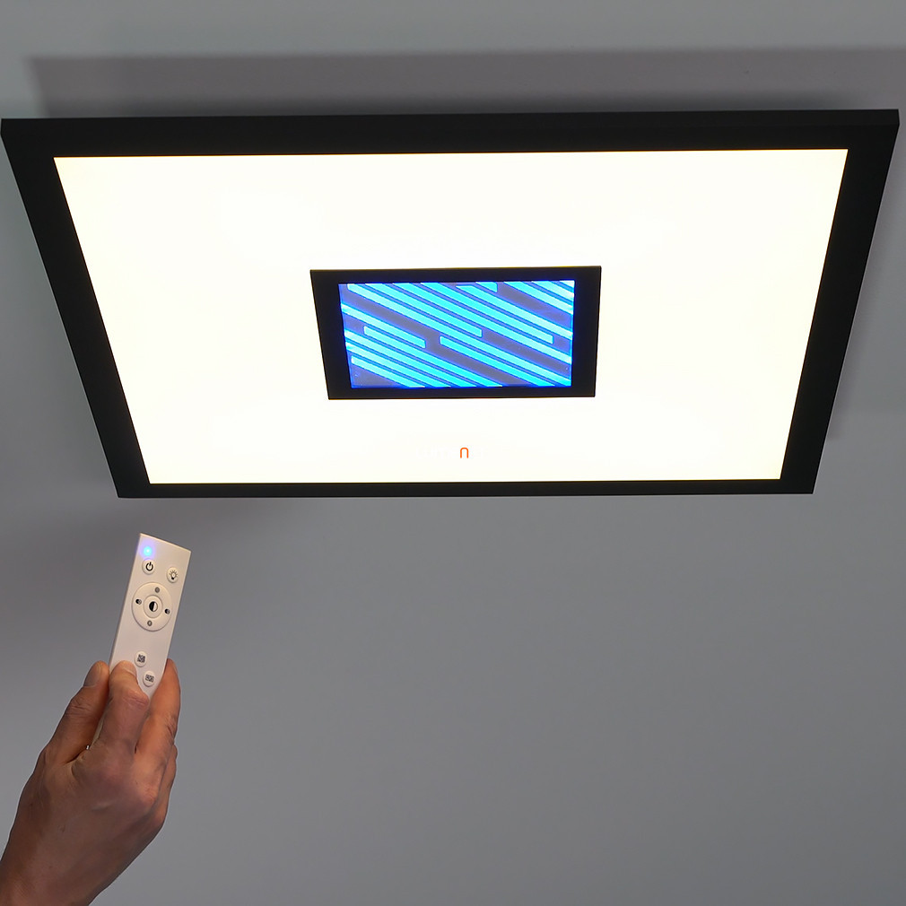 Lampă LED de tavan cu telecomandă, cu benzi de culori variabile, 45x45 cm - Bordonara-RGBW Eglo 900571