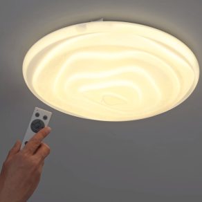   Lampă LED de tavan cu telecomandă 11,6 W, alb rece-cald, culoare albă - Battistona Eglo 900605