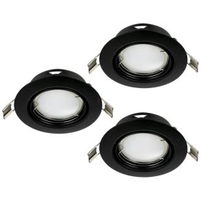   Cadru pentru lampă încastrată, 3 bucăți - Peneto Eglo 900752, cu soclu 3xGU10, 220-240 V, IP20, cu sursă de lumină