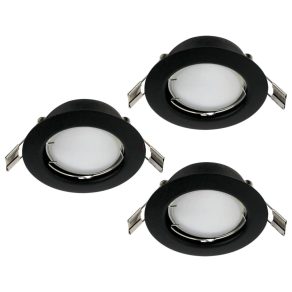   Cadru pentru lampă încastrată, 3 bucăți - Peneto Eglo 900754, cu soclu 3xGU10, 220-240 V, IP20, cu sursă de lumină