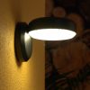 Lampă LED de exterior pentru perete, cu lumină albă caldă, negru - Fornaci Eglo 900673