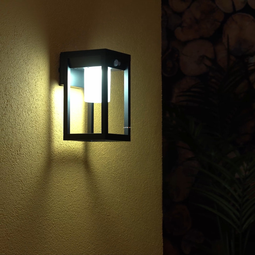 Lampă LED de exterior cu senzor de mișcare, negru - Marchesa-C-RGBW Eglo 900804
