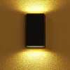 Lampă LED de exterior pentru perete, cu comutator, iluminare sus/jos, alb rece, 12x20 cm, negru - Spongano Eglo 900886