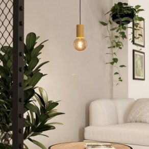   Lampă suspendată în culoare naturală - Pozueta 1 Eglo 900801