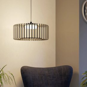   Lampă LED suspendată inteligentă, neagră - Ginestrone-Z-RGBW Eglo 900723