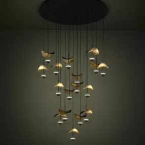   Lampă suspendată cu LED, 78 cm - Dracera Eglo 390341, 4760 lm, 3000 K, 17x2,3 W, 220-240 V