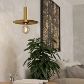   Lampă suspendată în culoarea alamă - Escandell Eglo 900731