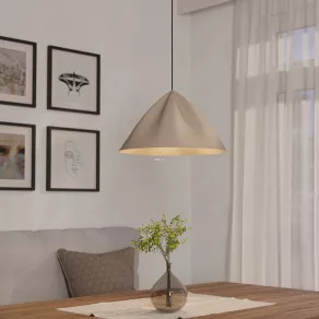 Lampă suspendată de culoare nisipie - Podere Eglo 900836