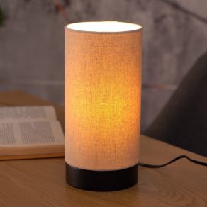   Lampă de noptieră din material textil, 25 cm - Feniglia Eglo 900861, cu soclu 1xE27