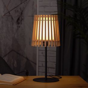   Lampă de masă din lemn, 45 cm - Fattoria Eglo 900904, cu soclu 1xE27