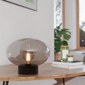   Lampă de masă din sticlă, 27 cm - Madonnina Eglo 900945, cu soclu 1xE27