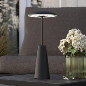   Lampă LED de masă reglabilă, 28 cm, comutator tactil, priză USB - Piccola Eglo 900925, 270 lm, 2400/3000/4000K, temperatură de culoare și luminozitate reglabile, 2,8 W, 5 V, IP54