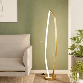   Lampă de podea LED de designer, 129 cm, culoare auriu - Vallerosa Eglo 900919, 3000 K, 3400 lm, 25,2 W