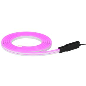   Bandă LED inteligentă pentru exterior, 3 m - Flatneon Z Eglo 901095, 2000 lm, 3000-6500 K+RGB, temperatură și culoare reglabile, controlabilă prin aplicație, Bluetooth, ZIgbee, 21 W, 220-240 V, IP44