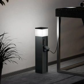   Lampă de exterior cu priză, culoare antracit, 50 cm - Park 5 Eglo 901032, 1xE27 soclu, IP54, 220-240 V