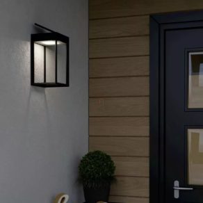   Lampă LED solară pentru exterior, montată pe perete, cu senzor de mișcare - Suzzara Eglo 901083, 800 lm, 4000 K, 6,5 W, 3,7 V, IP44