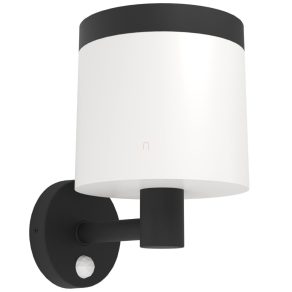   Lampă LED solară pentru exterior, montată pe perete, cu senzor de mișcare - Pantete Eglo 901076, 790 lm, 3000 K, 7,5 W, 4,5 V, IP44