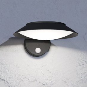   Lampă LED solară pentru exterior, montată pe perete, cu senzor de mișcare - Cerrisi Eglo 901079, 800 lm, 3000 K, 7 W, 4,5 V, IP44