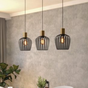   Lampă suspendată cu abajur - Empoli Eglo 901037, cu soclu 3xE27, 220-240 V