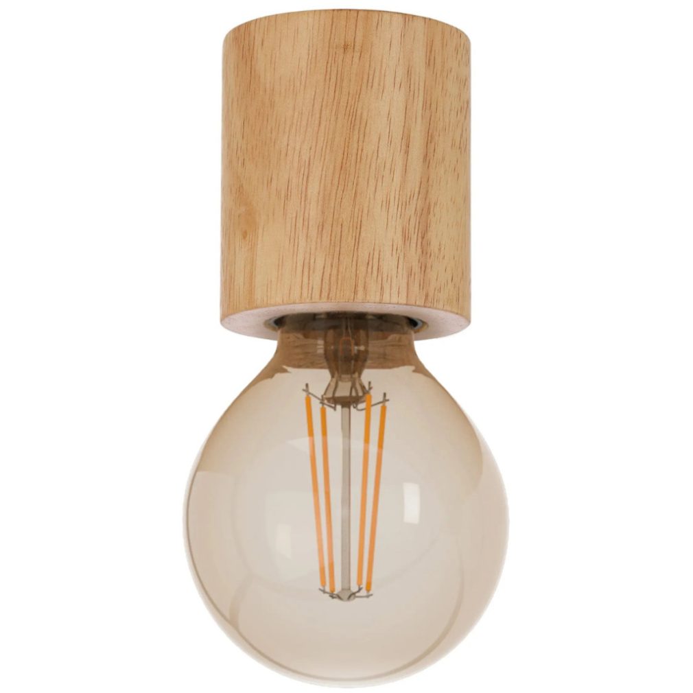 Lampa de tavan din lemn, 7 cm - Turialdo Eglo 901171, cu soclu 1xE27, 220-240 V