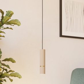   Lampă suspendată, nervurată, 6 cm - Caminia Eglo 901151, cu soclu 1xGU10, 220-240 V, sursă de lumină LED