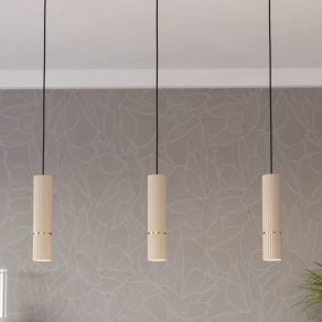   Lampă suspendată, cu nervuri - Caminia Eglo 901152, cu soclu 3xGU10, 220-240 V, sursă de lumină LED