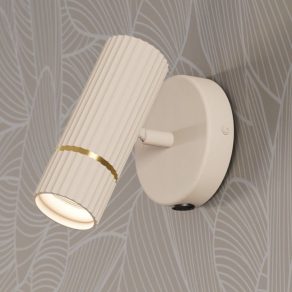   Spot de perete cu nervuri - Caminia Eglo 901153, cu soclu 1xGU10, 220-240 V, IP20, cu sursă de lumină