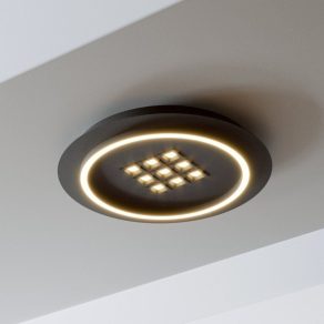   Lampă LED de tavan cu telecomandă - Balazote Eglo 901191, 2300 lm, 2700-6500 K, temperatură de culoare reglabilă, 20,5+9x0,9 W, 220-240 V