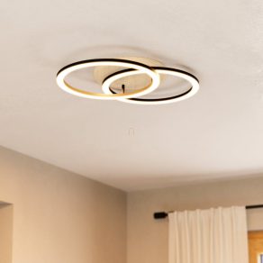   Lampă LED inteligentă pentru tavan - Lomaltas-Z Eglo 901743, 4400 lm, 2700-6500 K, temperatură de culoare reglabilă, 4x8 W, 220-240 V