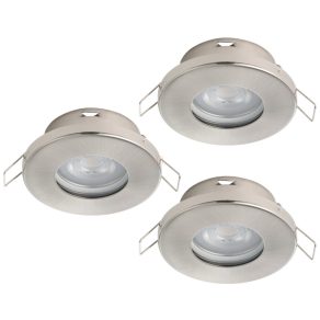   Cadru pentru lampă încastrată, 3 bucăți - Favazzina Eglo 901761, cu soclu 3xGU10, 220-240 V, IP20/IP44, cu sursă de lumină