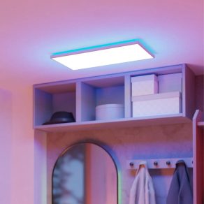   Lampă LED inteligentă pentru tavanul băii - Rovito-Z Eglo 901477, 2580 lm, 2700-6500 K+RGB, temperatură și culoare reglabile, controlabilă prin aplicație, Bluetooth, Zigbee, 17,2 W, 220-240 V, IP44