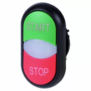   Buton dublu iluminat Eaton, buton + lampă evidențiată, m22s-ddl-*-*-*-230350