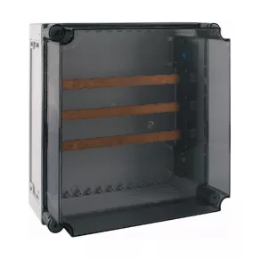   Cutie de distribuție din plastic Eaton CI IP65 + capac transparent, cu undă sinusoidală, 630 A tripolară, ci44-s60-630/3-194567