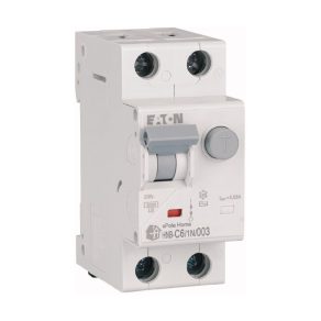   Întrerupător combinat Eaton, 30 mA, CA (înlocuitor recomandat pentru 195136), hnb-c6/1n/003-195124