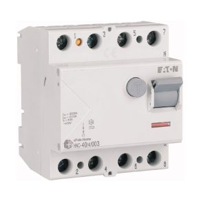   Întrerupător Eaton, 6 kA, cu patru poli, 40 A, 30 mA, CA (înlocuitor recomandat pentru 194688), hnc-40/4/003-194694