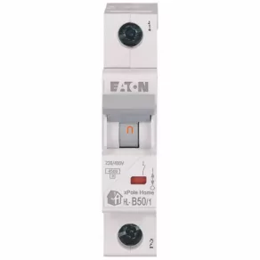   Întrerupător de mică putere Eaton 1P B 50 A 4,5 kA HL-B50/1 (194726)