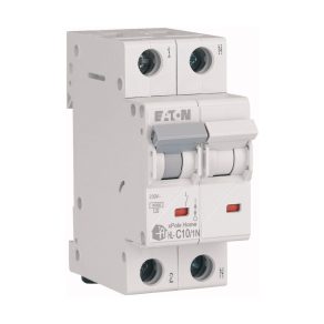   Întrerupător automat miniatural Eaton pentru uz casnic 4, 5 kA, 1P+N, 10 A, curbă caracteristică c, hl-c10/1n-194749