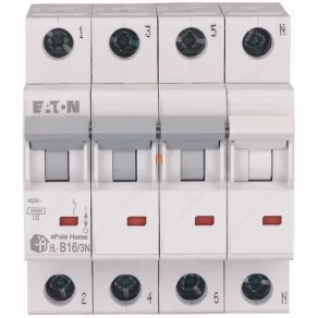 Disjunctor Eaton 3P+N B 16 A 4,5 kA HL-B16/3N (194801)