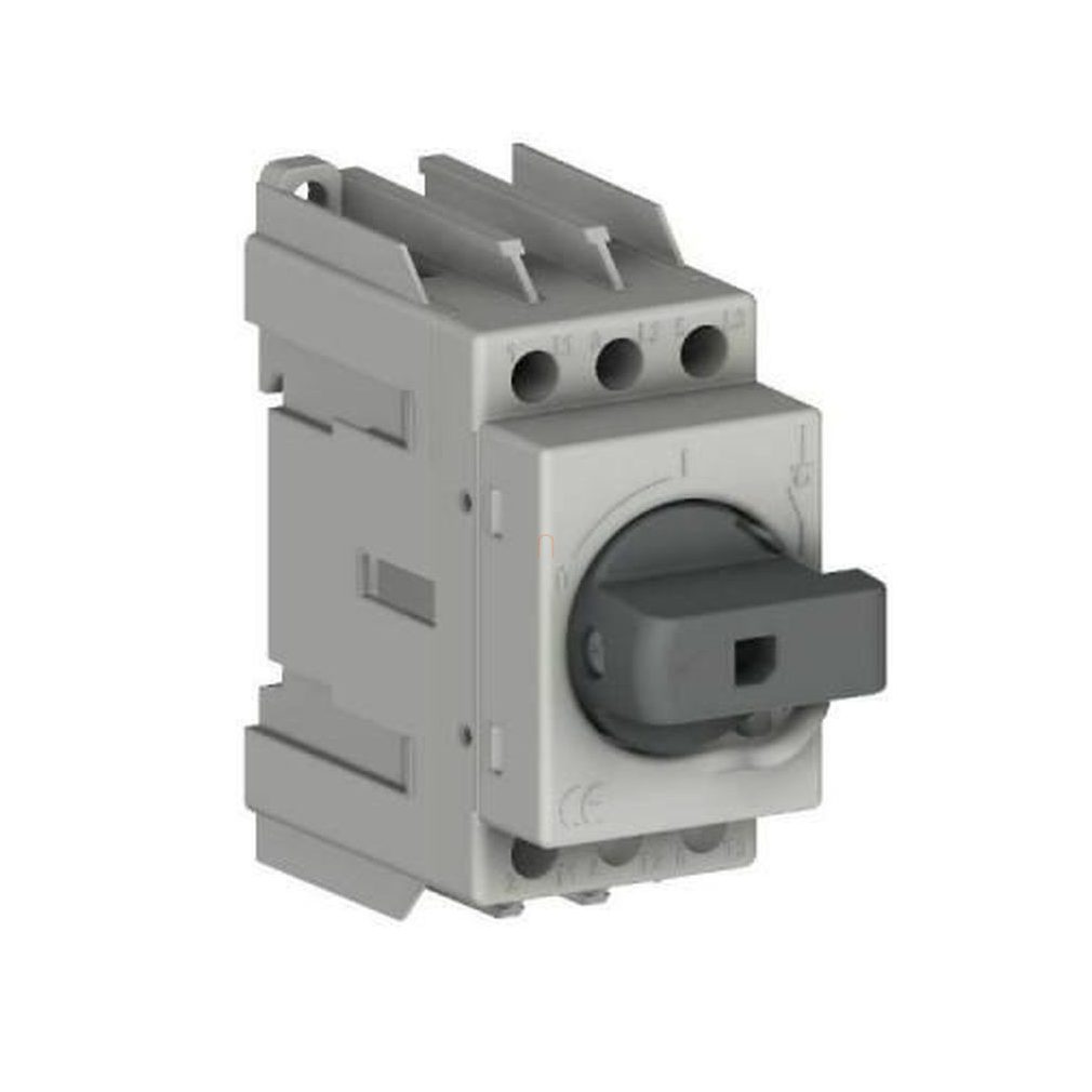 Comutator de sarcină modular SD1 3*63A 3x63A, 0-1 poziție, manetă directă, negru Technoelectric 19304